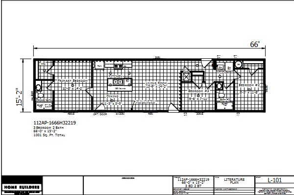 Dutch Aspire1666H32219 — 2–3 bed 2 bath manufactured home floor plan