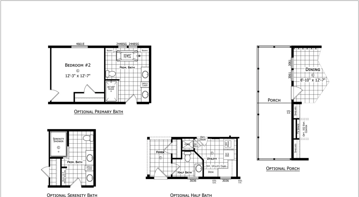 Fillmore floor plan - 1707 sq ft manufactured home