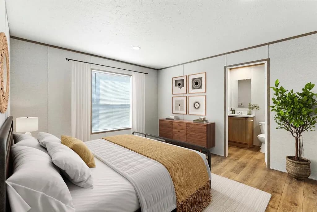 Click to enlarge Monte single wide home — primary bedroom (photo 6 of 37)