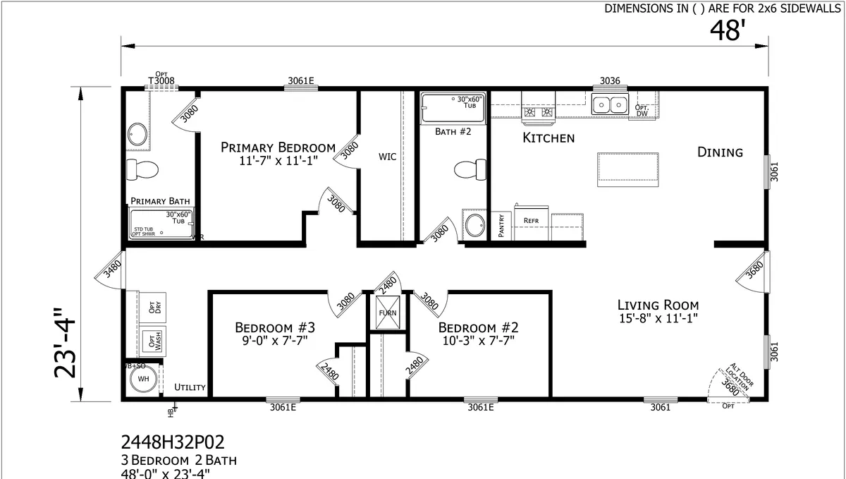 Plateau multi-section home — floor plan sheet