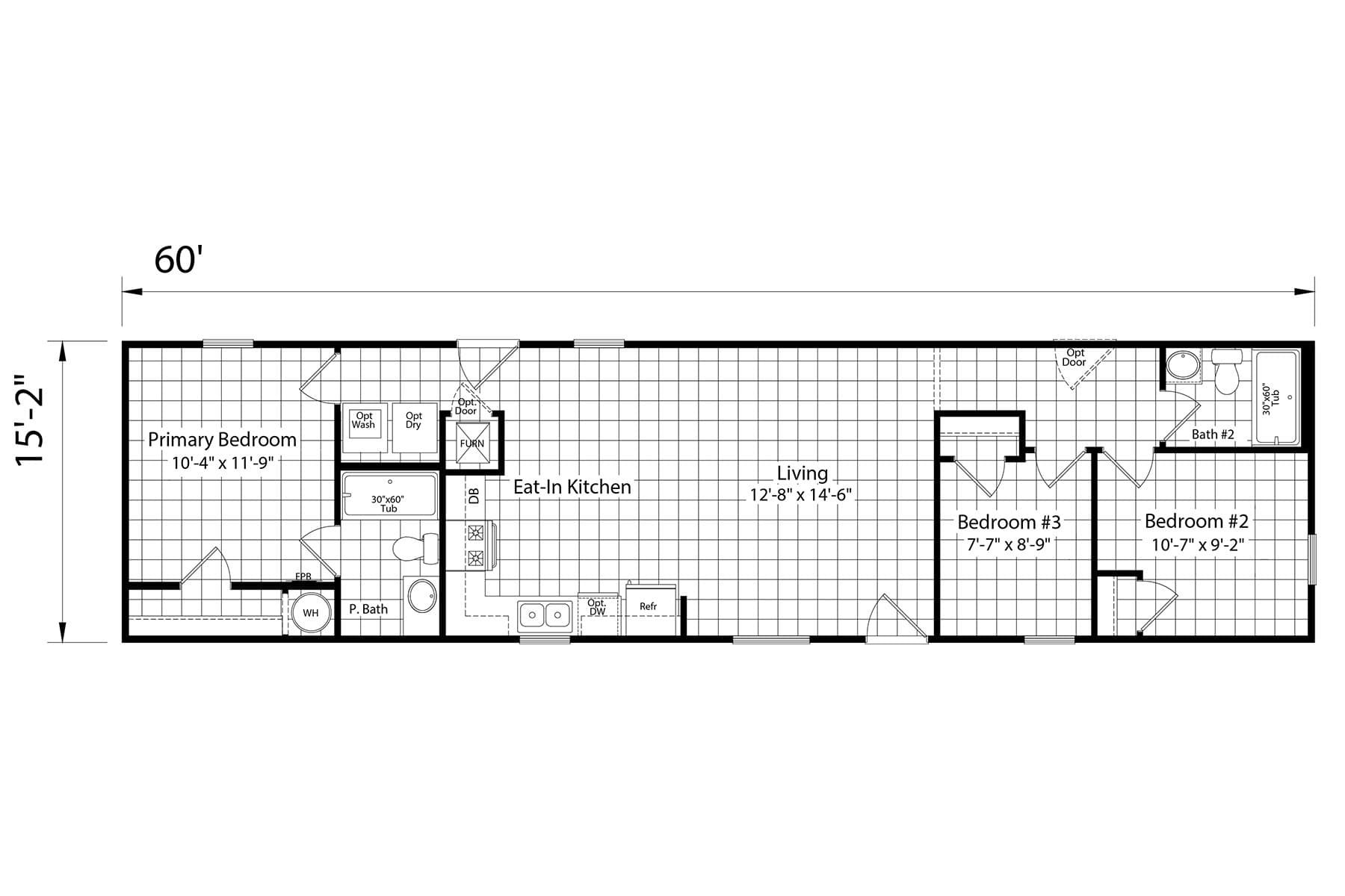 Click to enlarge 1660H32206 single wide home — main photo (photo 3 of 3)
