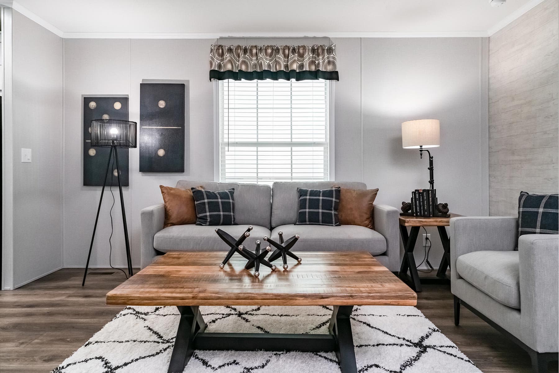 Click to enlarge 1666H22091 single wide home — living room (photo 5 of 16)