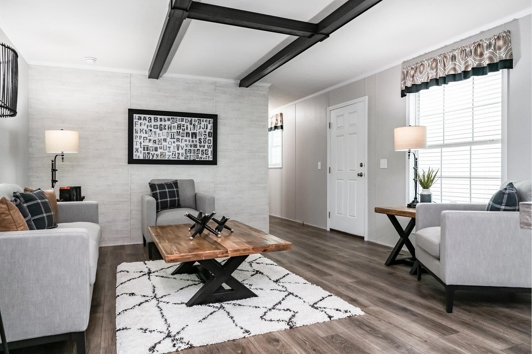 Click to enlarge 1666H22091 single wide home — living room (photo 7 of 16)
