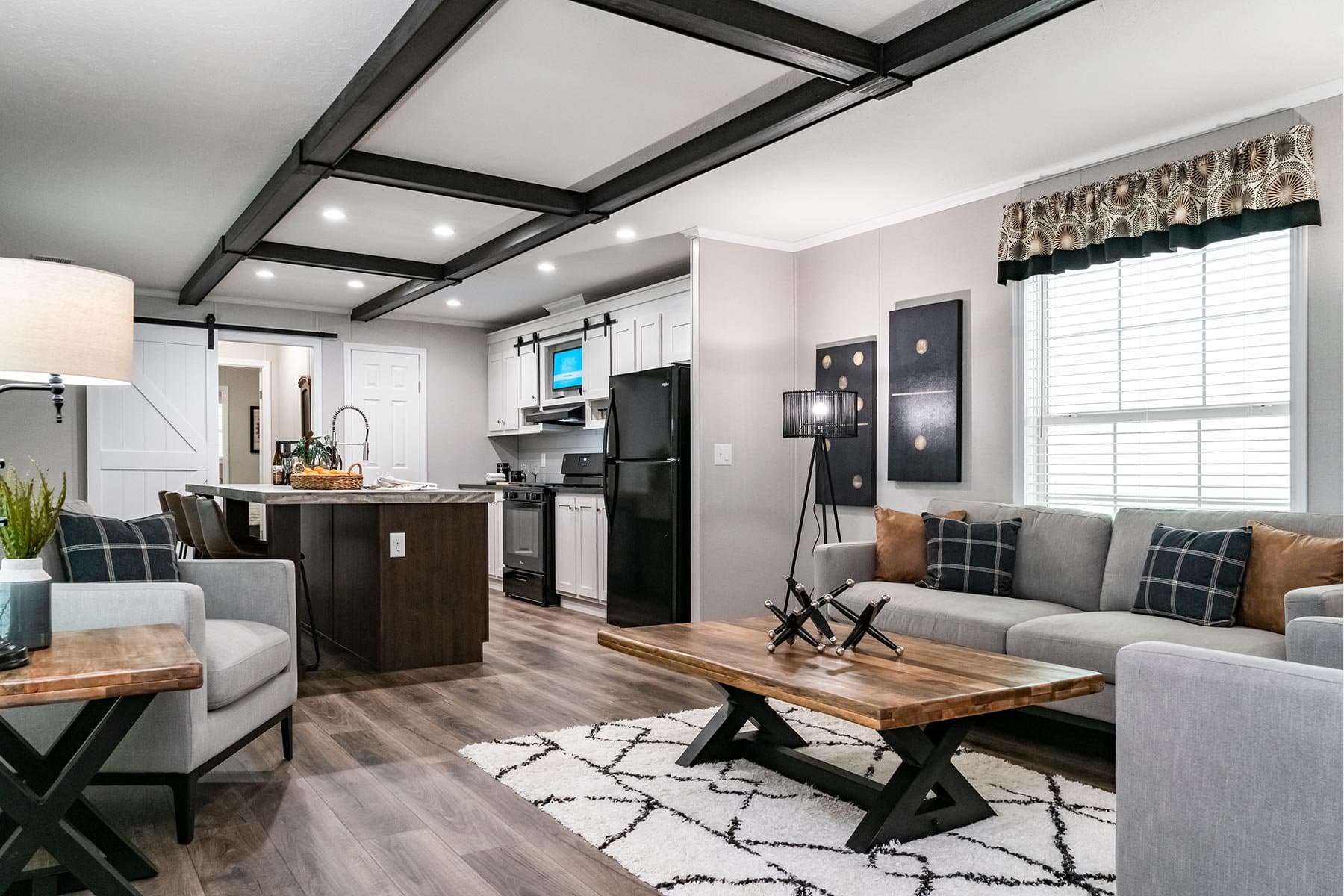 Click to enlarge 1666H22091 single wide home — living room (photo 8 of 16)