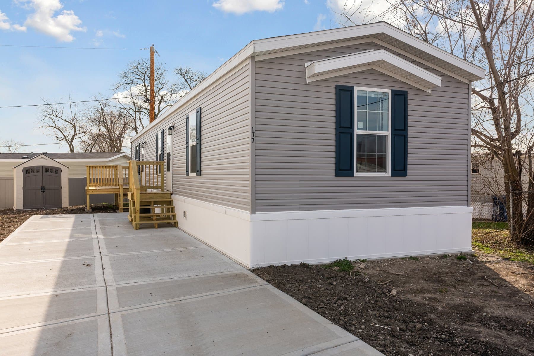 Click to enlarge 1666H32212 single wide home β exterior (photo 30 of 32)