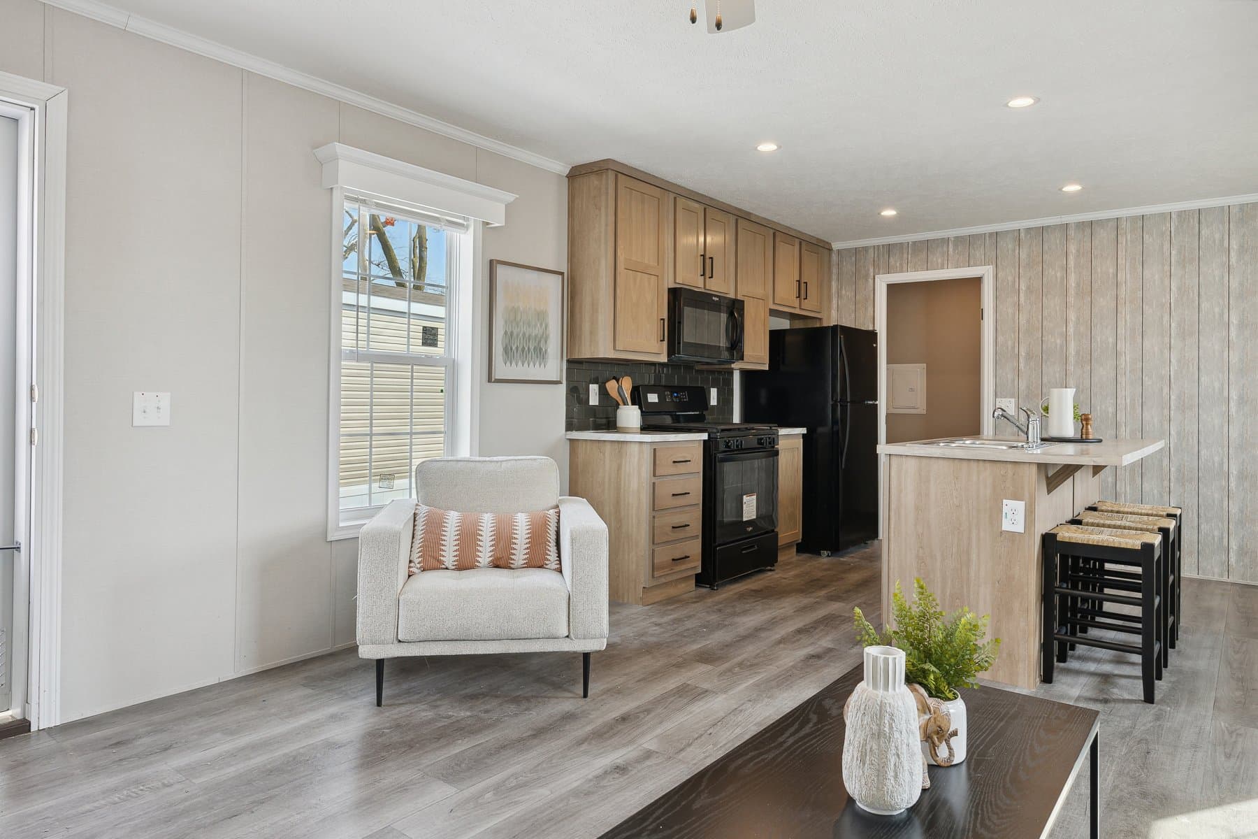 Click to enlarge 1666H32212 single wide home β living room (photo 9 of 32)