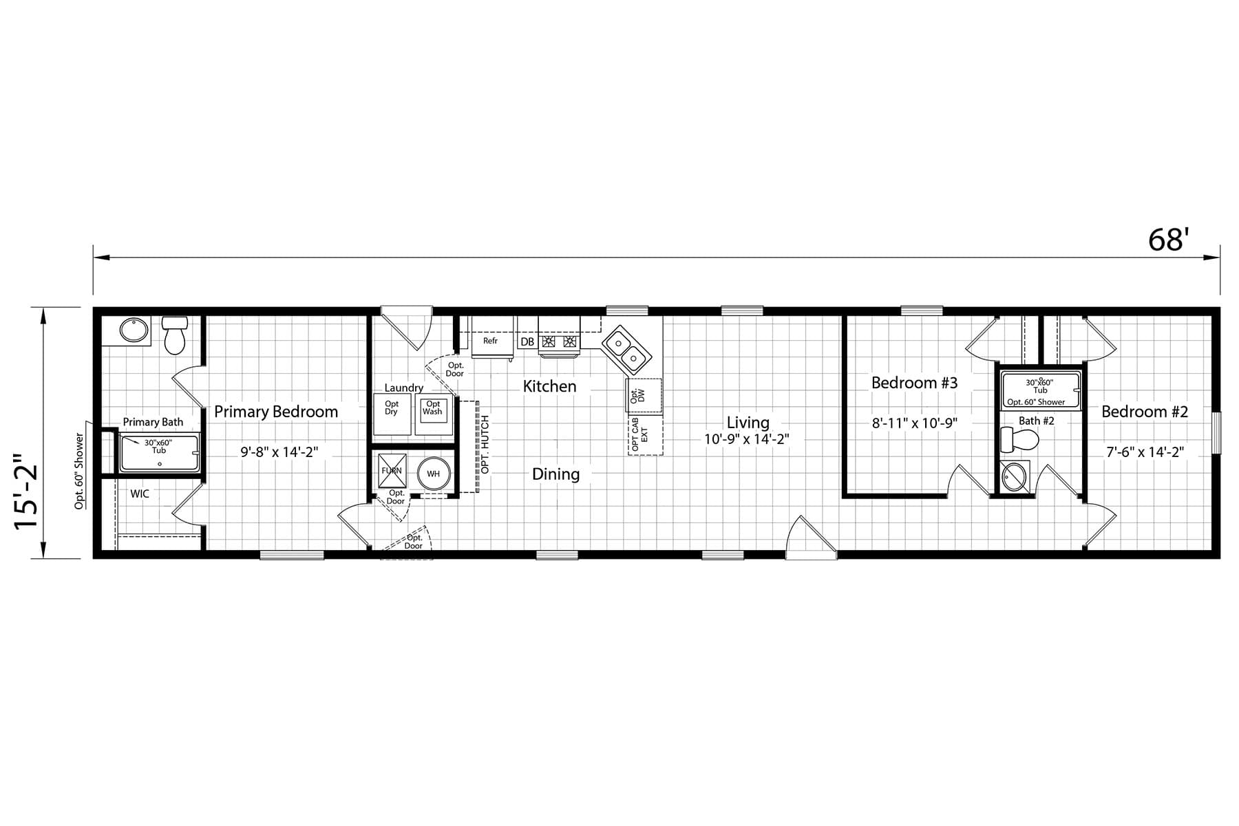 Click to enlarge 1672H32087 single wide home — main photo (photo 16 of 16)