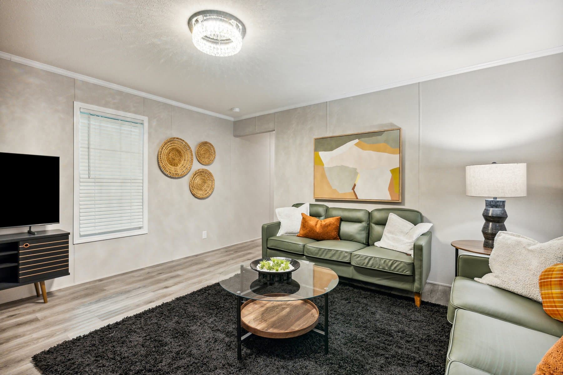 Click to enlarge 1672H32090 single wide home β living room (photo 7 of 29)