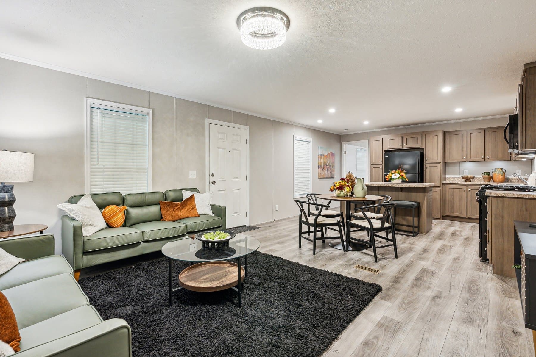 Click to enlarge 1672H32090 single wide home β living room (photo 8 of 29)