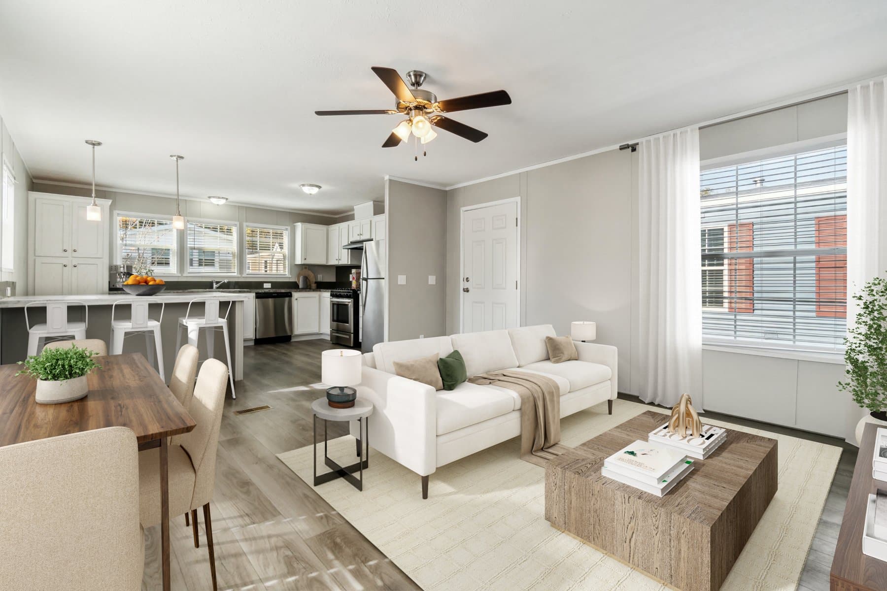 Click to enlarge 1672H32184 single wide home — living room (photo 26 of 40)