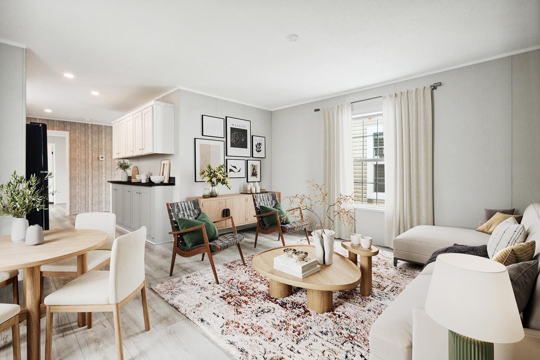 Click to enlarge 1676H32085 single wide home β living room (photo 5 of 25)