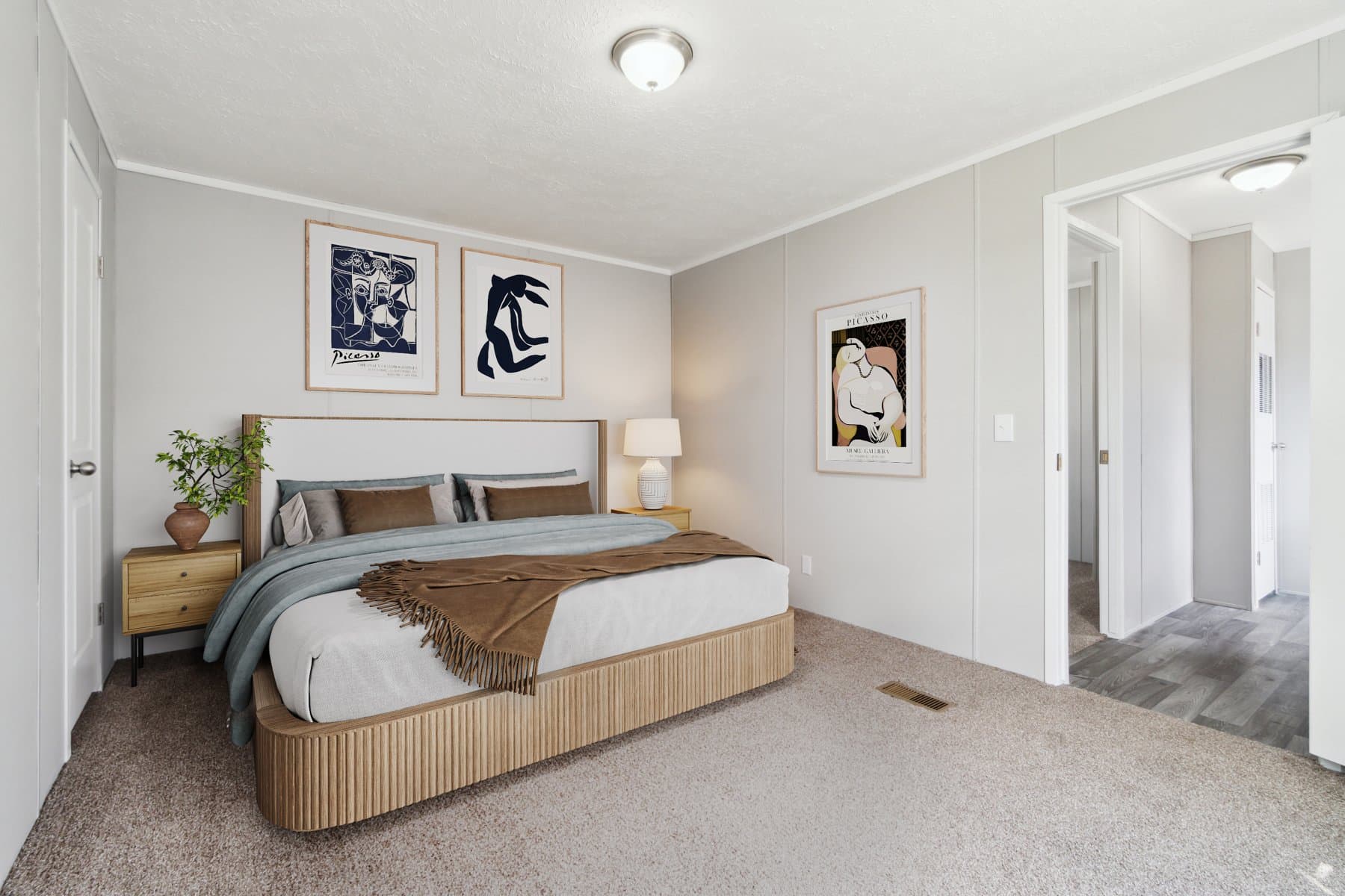 Click to enlarge 1676H32089 single wide home β primary bedroom (photo 17 of 48)