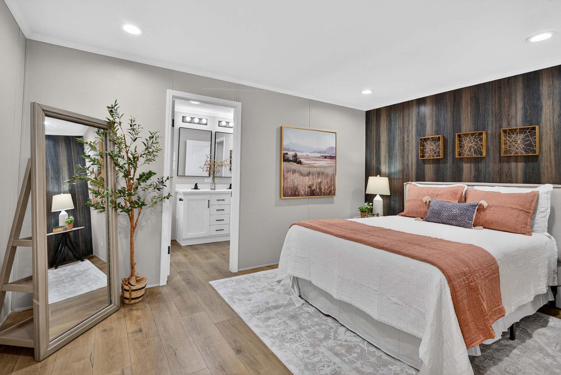 Click to enlarge 1676H32107 single wide home — primary bedroom (photo 14 of 16)