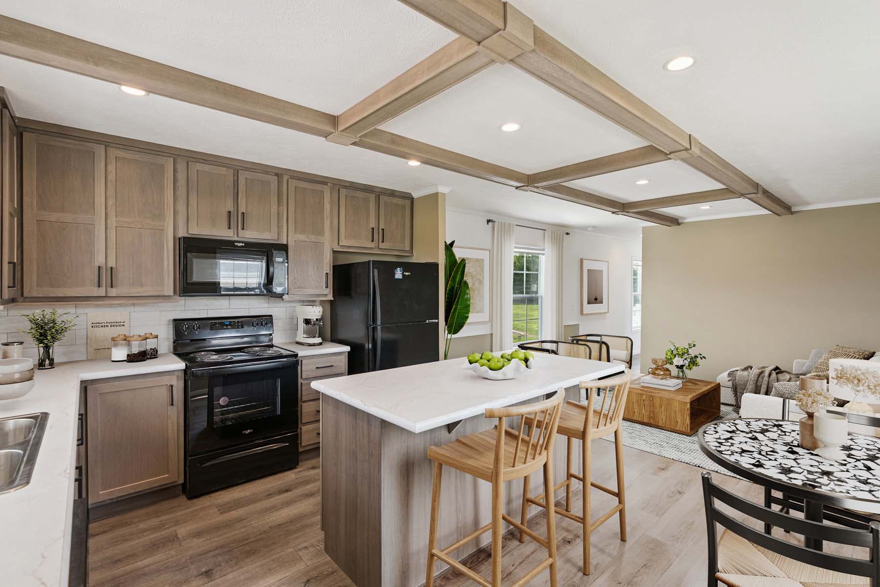 Click to enlarge 1676H32221 single wide home — kitchen (photo 8 of 15)