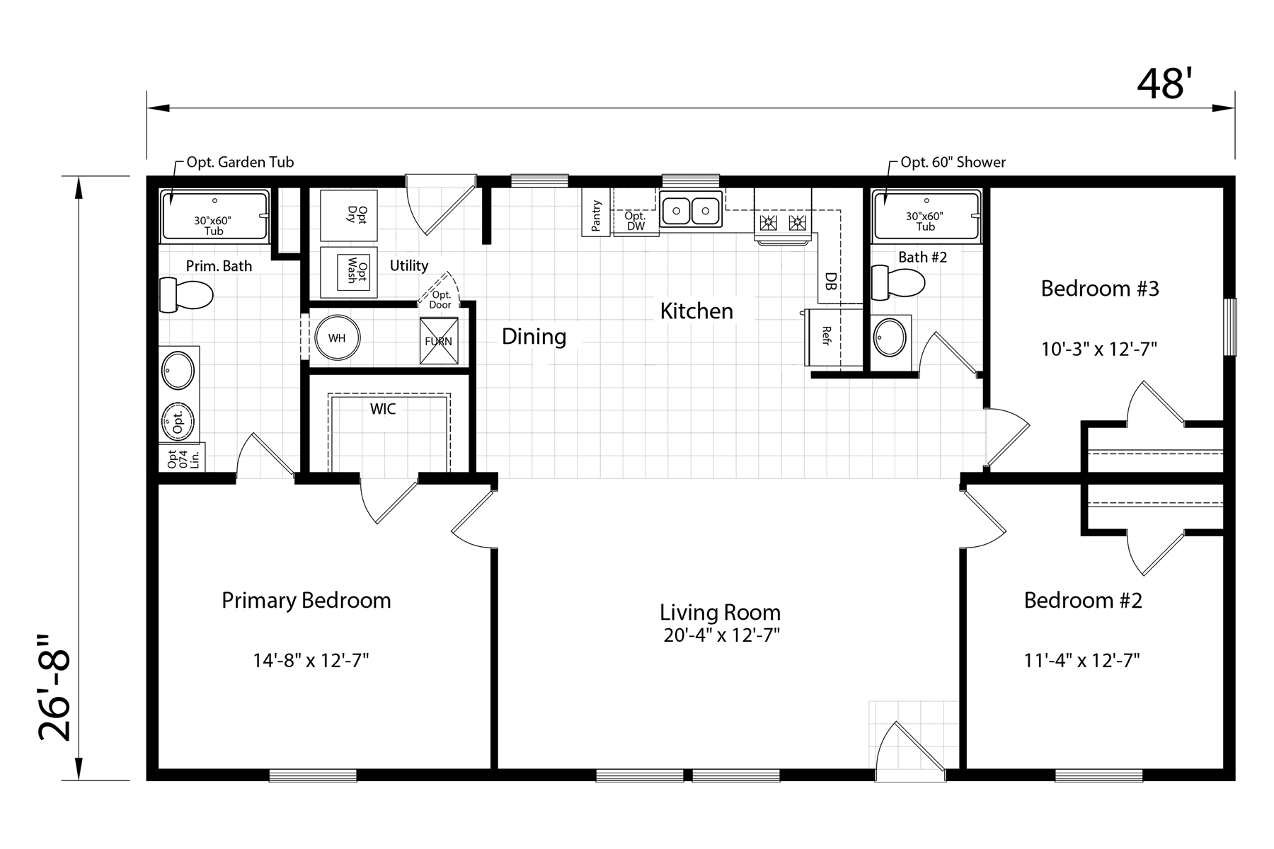 Click to enlarge Monroe modular home — floor plan sheet (photo 3 of 3)