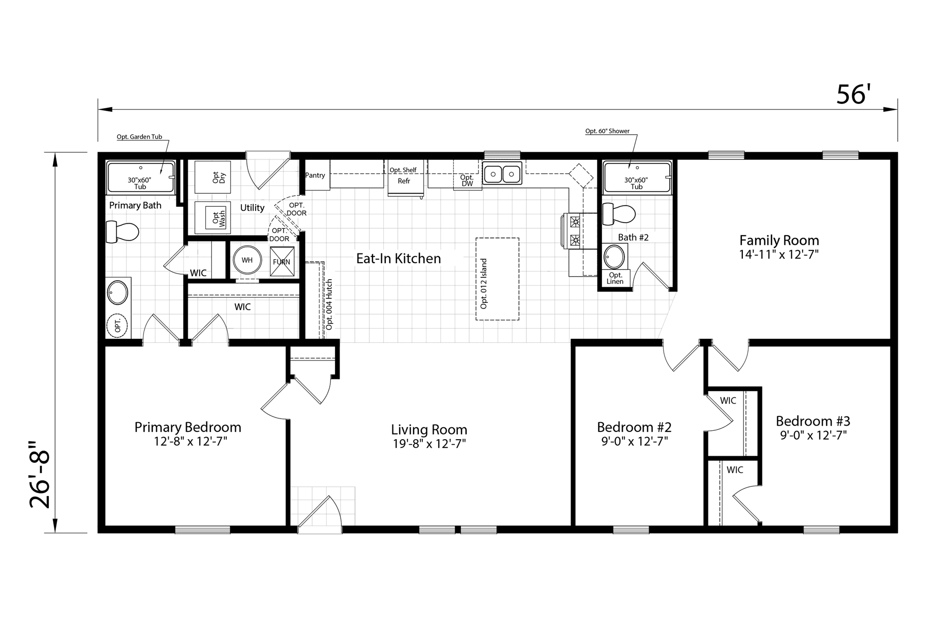 Click to enlarge Silverton modular home — floor plan sheet (photo 18 of 32)