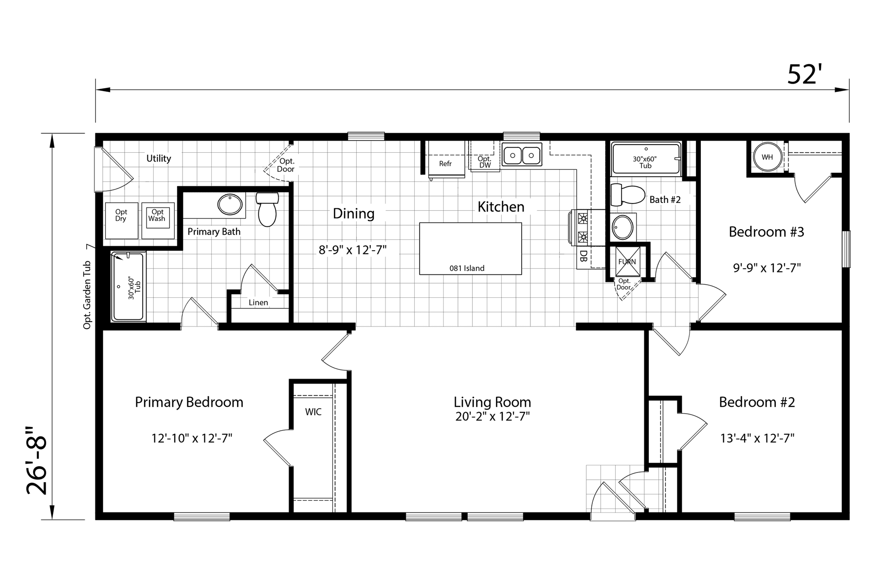 Click to enlarge Warren modular home — floor plan sheet (photo 3 of 3)