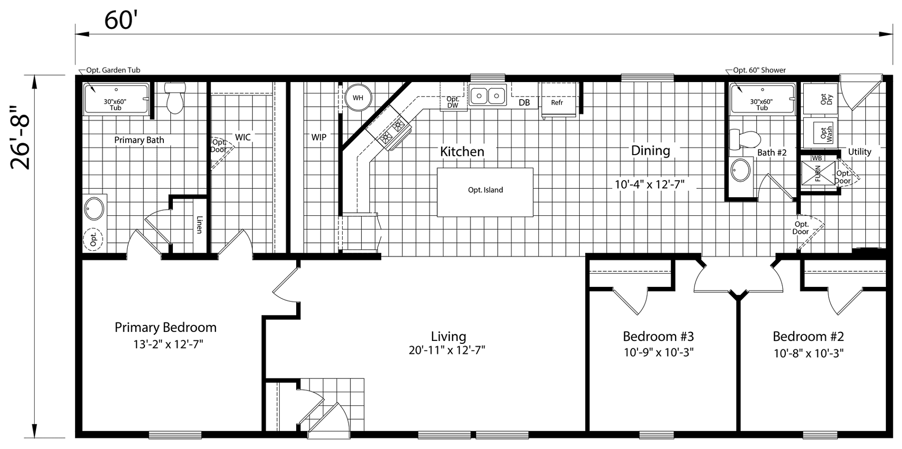 Click to enlarge Woodward multi-section home — floor plan sheet (photo 6 of 6)