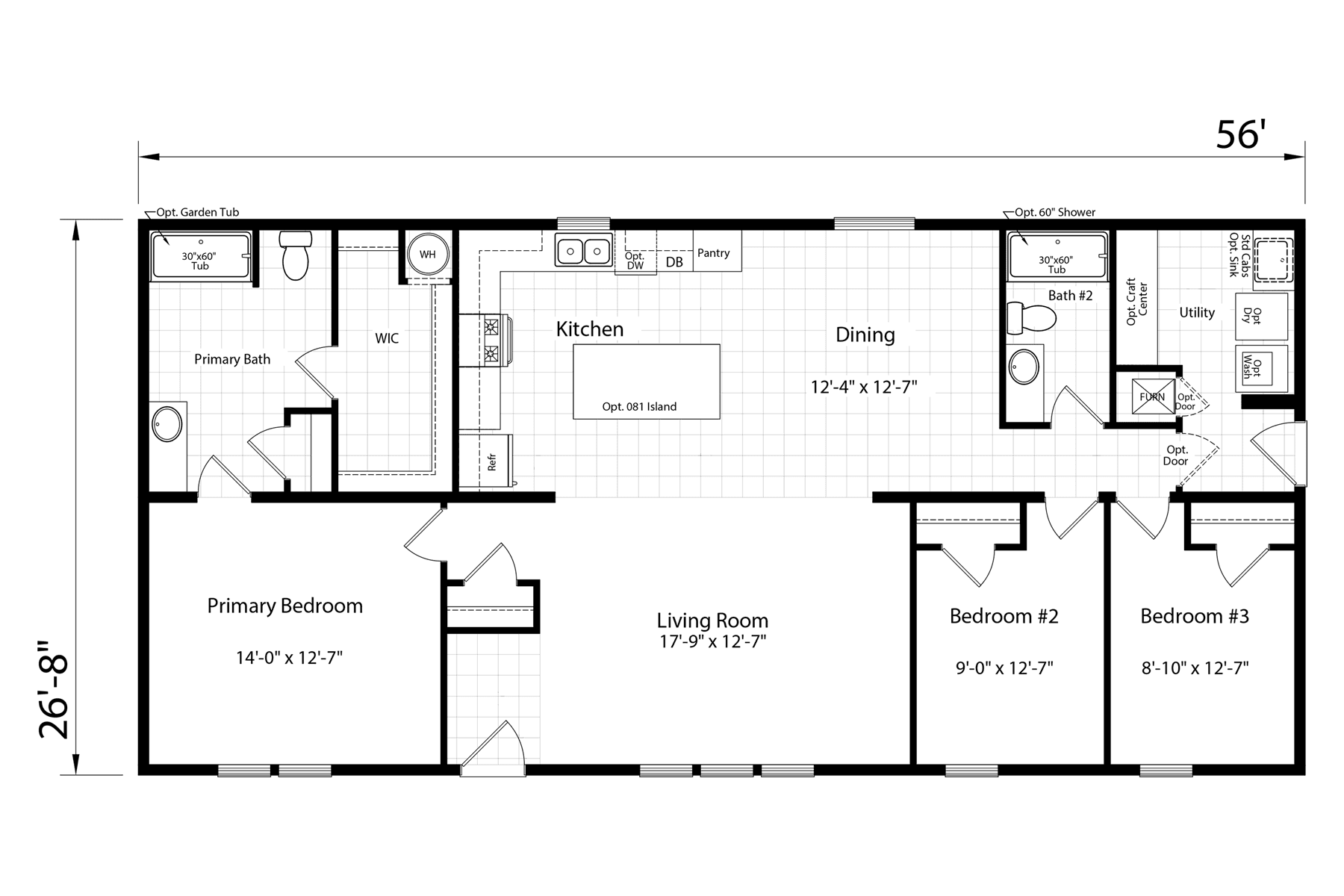Click to enlarge Summit multi-section home — floor plan sheet (photo 8 of 8)