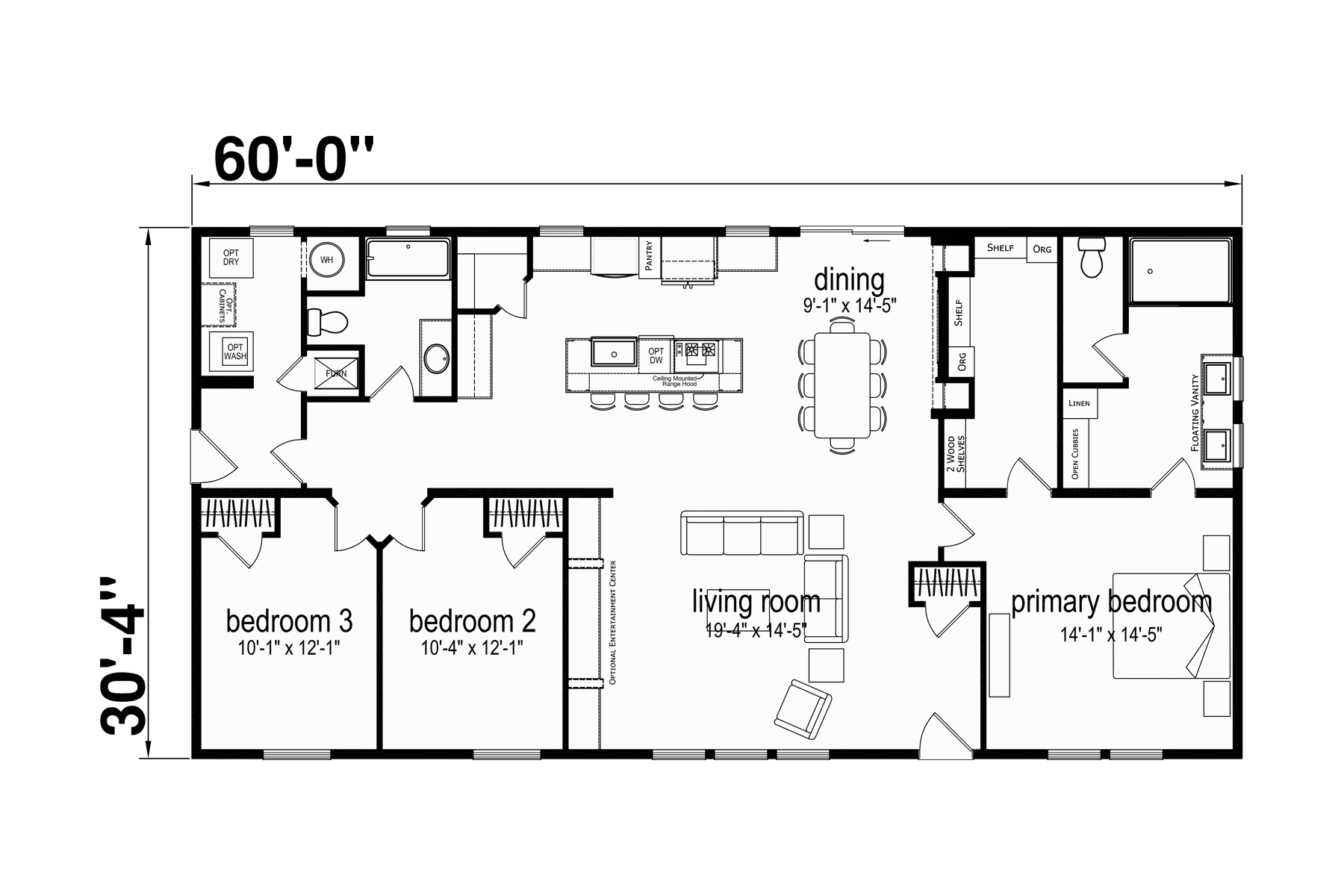Click to enlarge Odyssey multi-section home — floor plan sheet (photo 16 of 16)