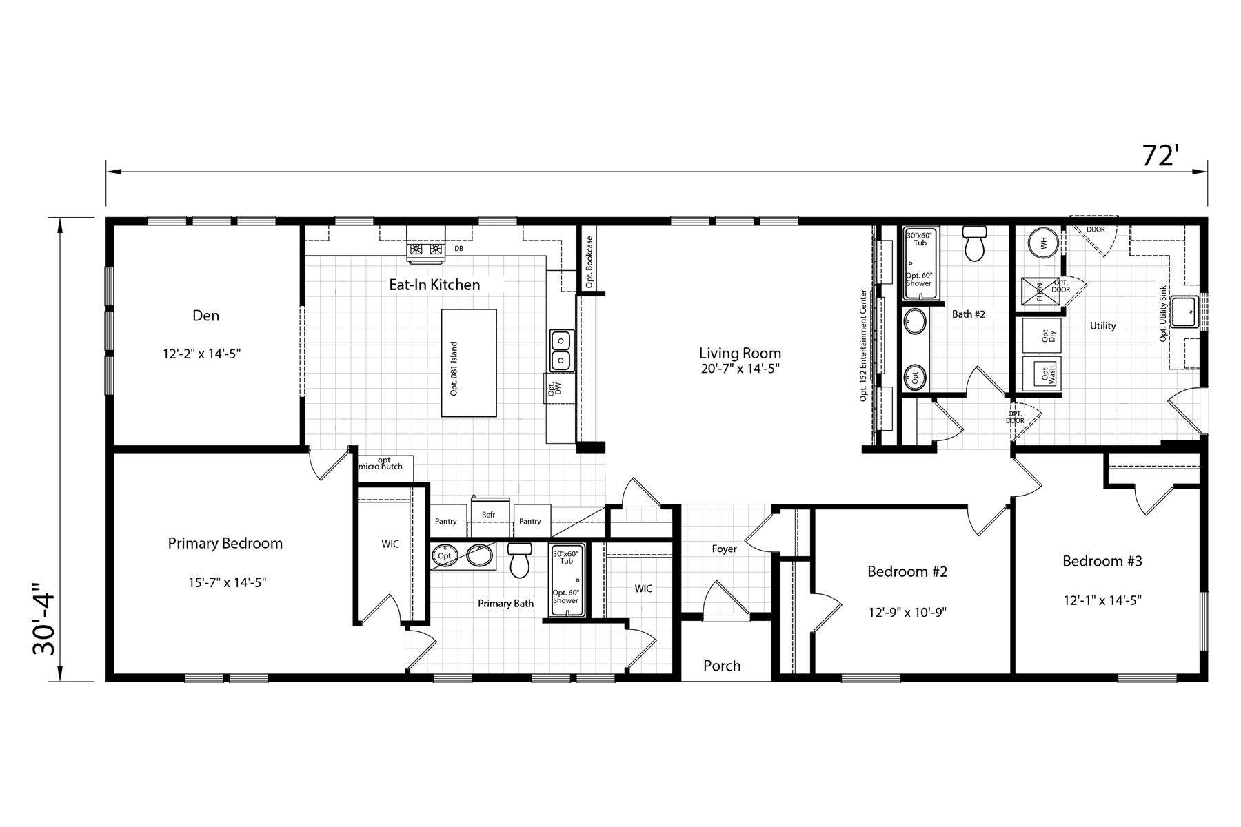 Click to enlarge Winston multi-section home β floor plan sheet (photo 9 of 9)