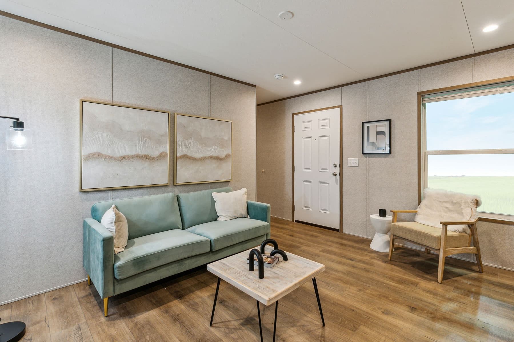 Click to enlarge Vertex single wide home — living room (photo 27 of 34)