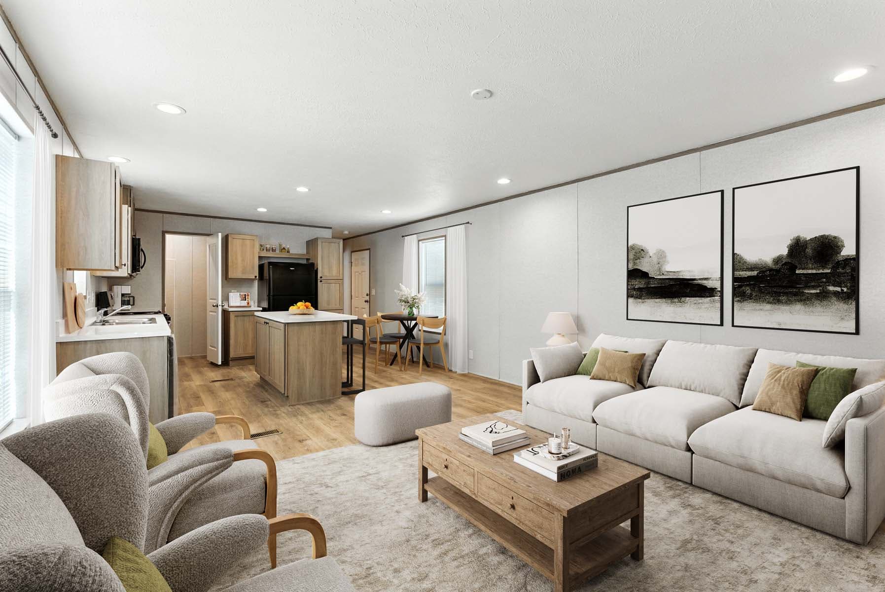 Click to enlarge Monte single wide home — living room (photo 29 of 37)