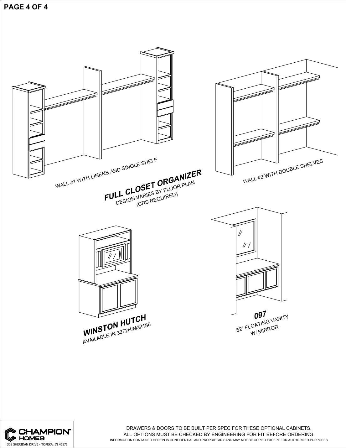 Click to enlarge Optional cabinets β Champion factory drawing 4 of 4