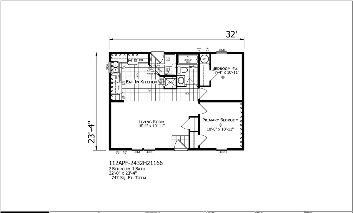 Casper Double Wide — floor plan