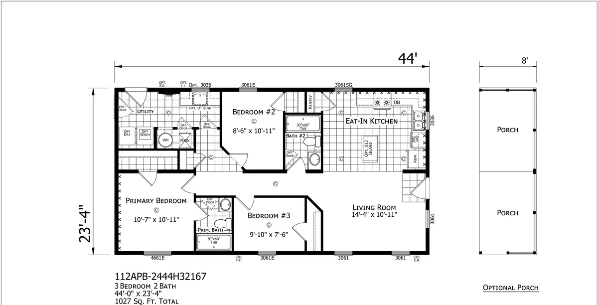 Click to enlarge Sundance Double Wide — floor plan