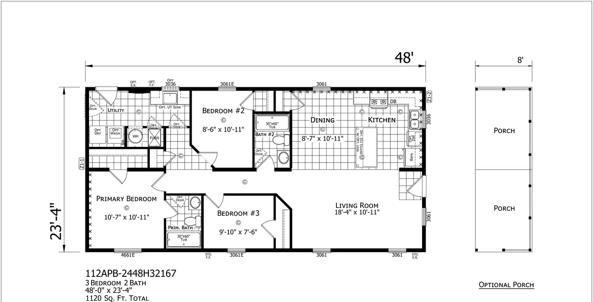 Sundance Double Wide — floor plan