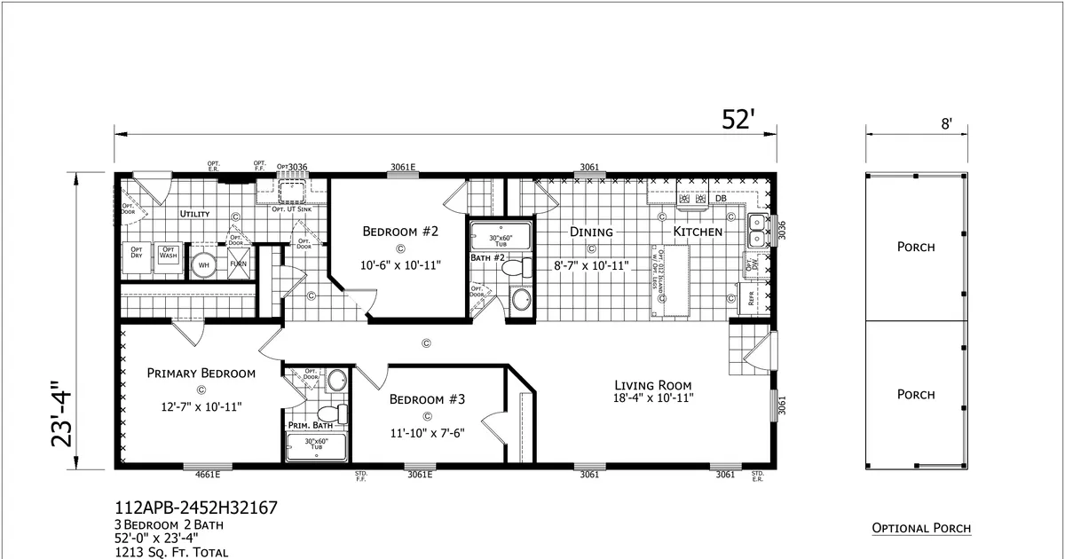 Sundance Double Wide — floor plan
