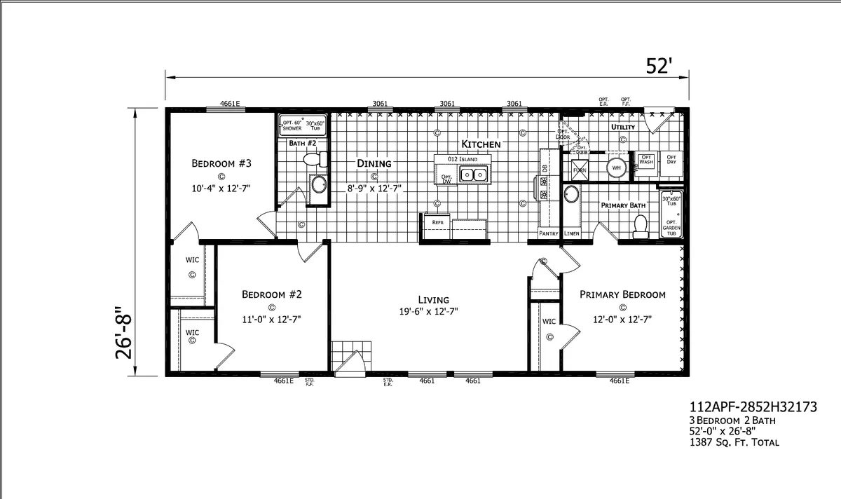 Jackson Double Wide — floor plan