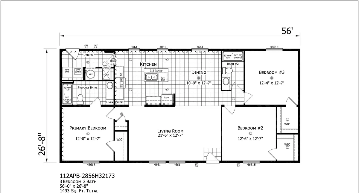 Jackson Double Wide — floor plan