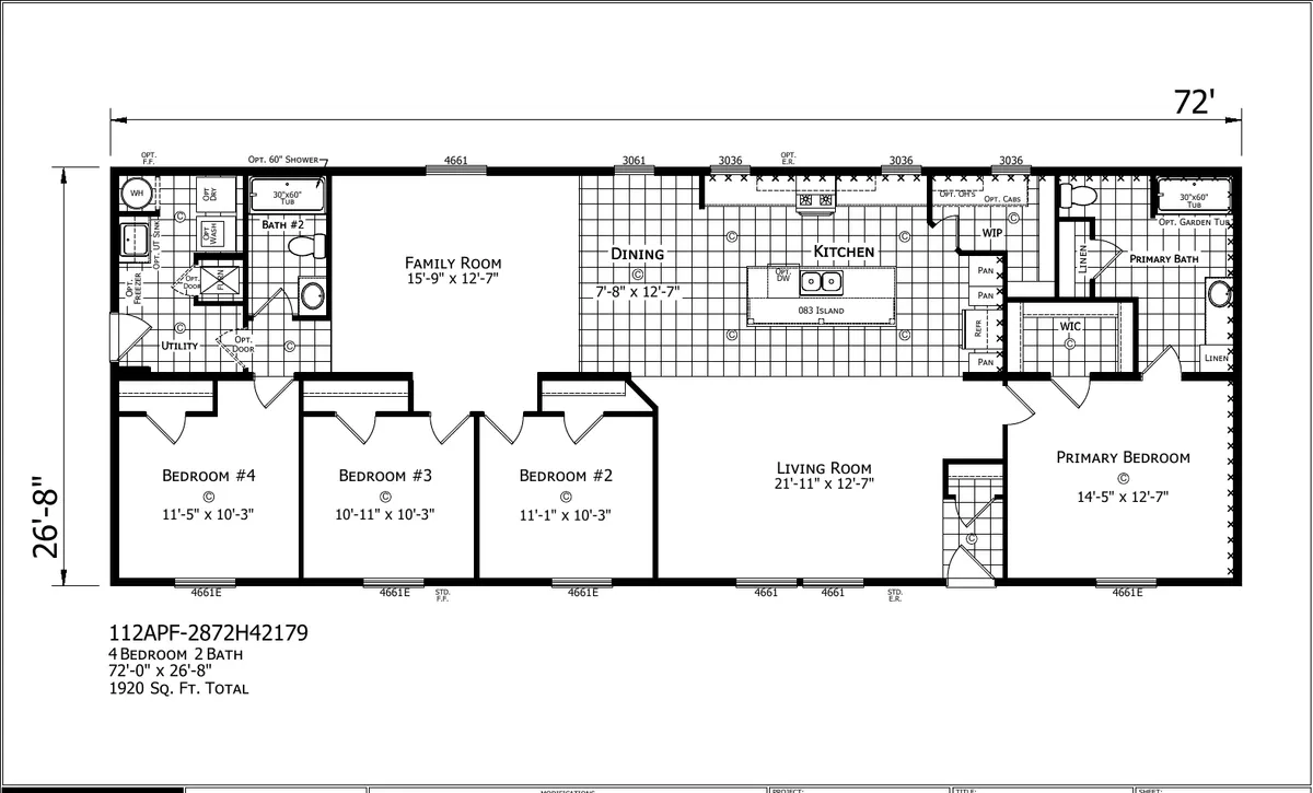 Stafford Double Wide — floor plan