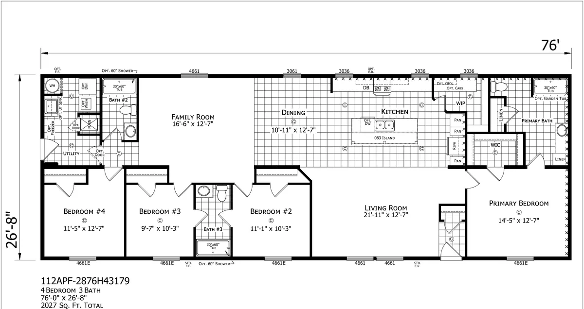 Stafford Double Wide — floor plan