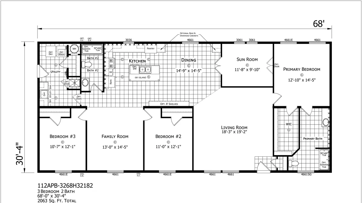 Fenton Double Wide — floor plan